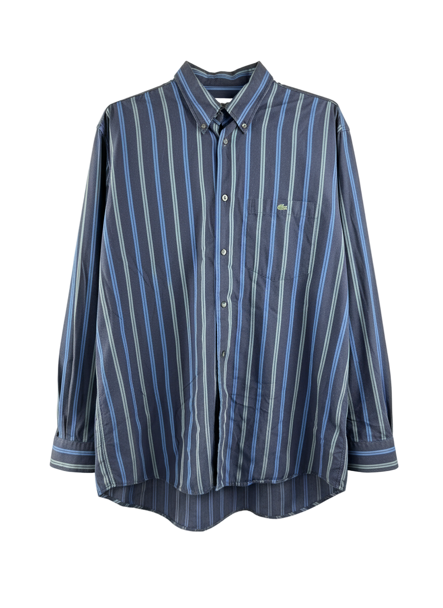 LACOSTE - CAMICIA CLASSICA A RIGHE