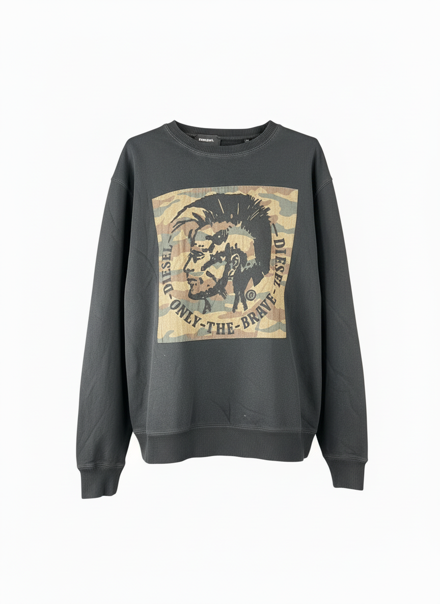 DIESEL - FELPA GIROCOLLO