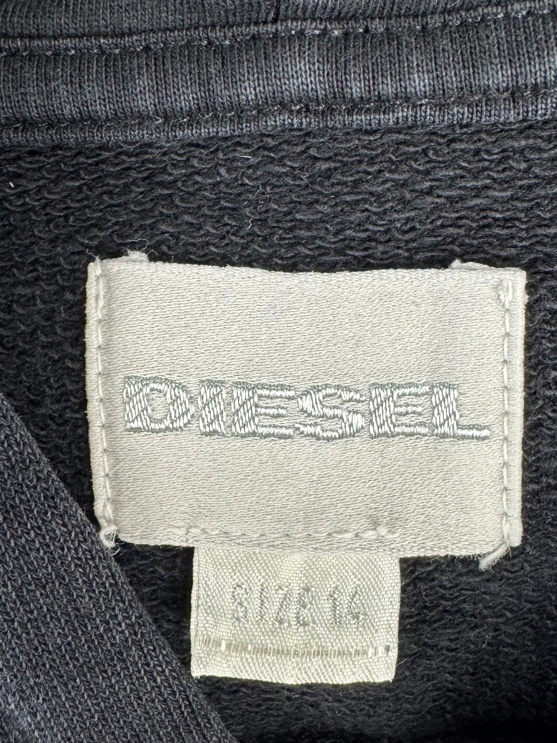 DIESEL - FELPA CON CAPPUCCIO