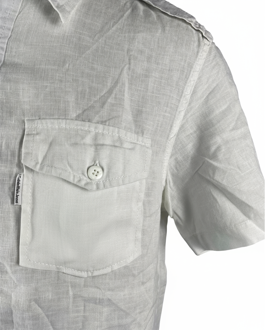 CALVIN KLEIN - CAMICIA CLASSICA MEZZA MANICA