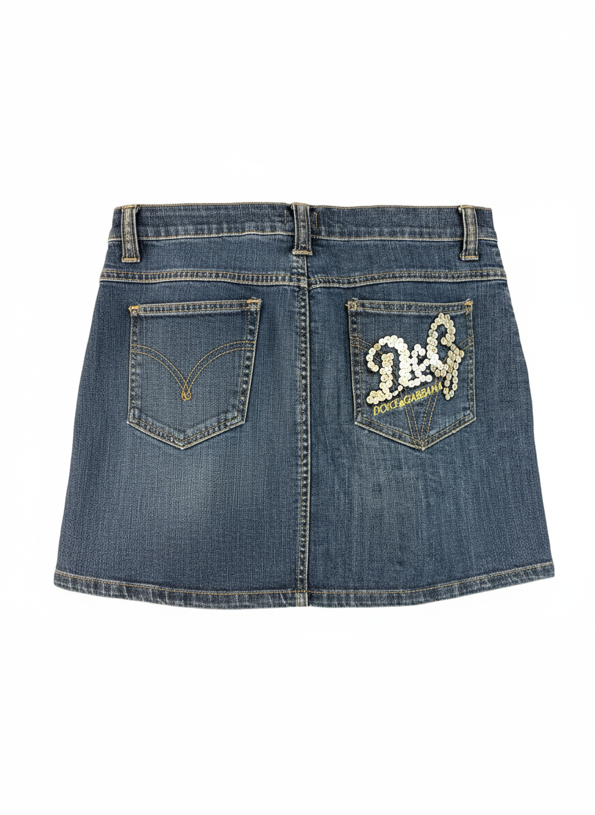 DOLCE & GABBANA-GONNA IN DENIM