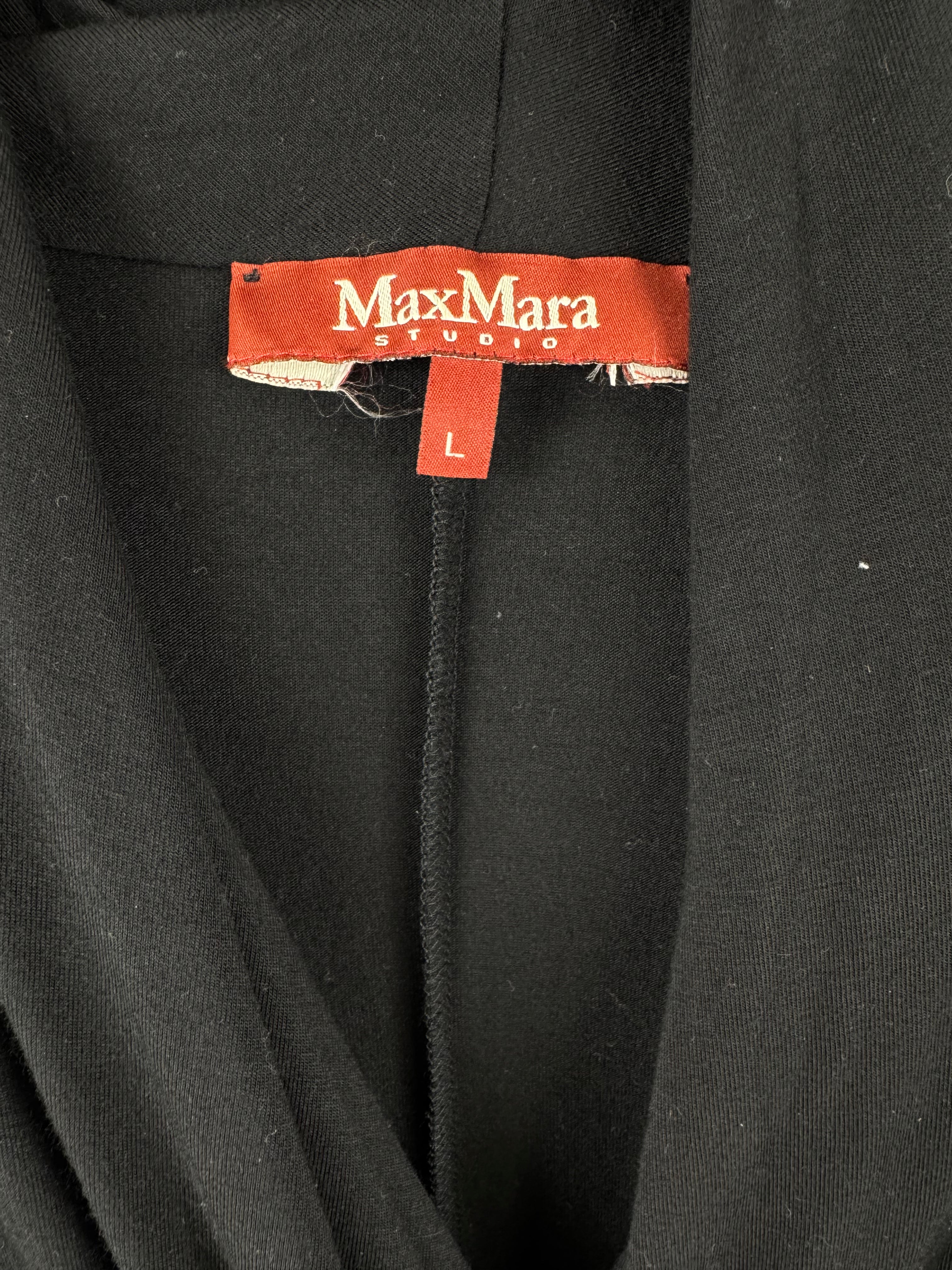 MAXMARA - ABITO NERO DRAPPEGGIATO