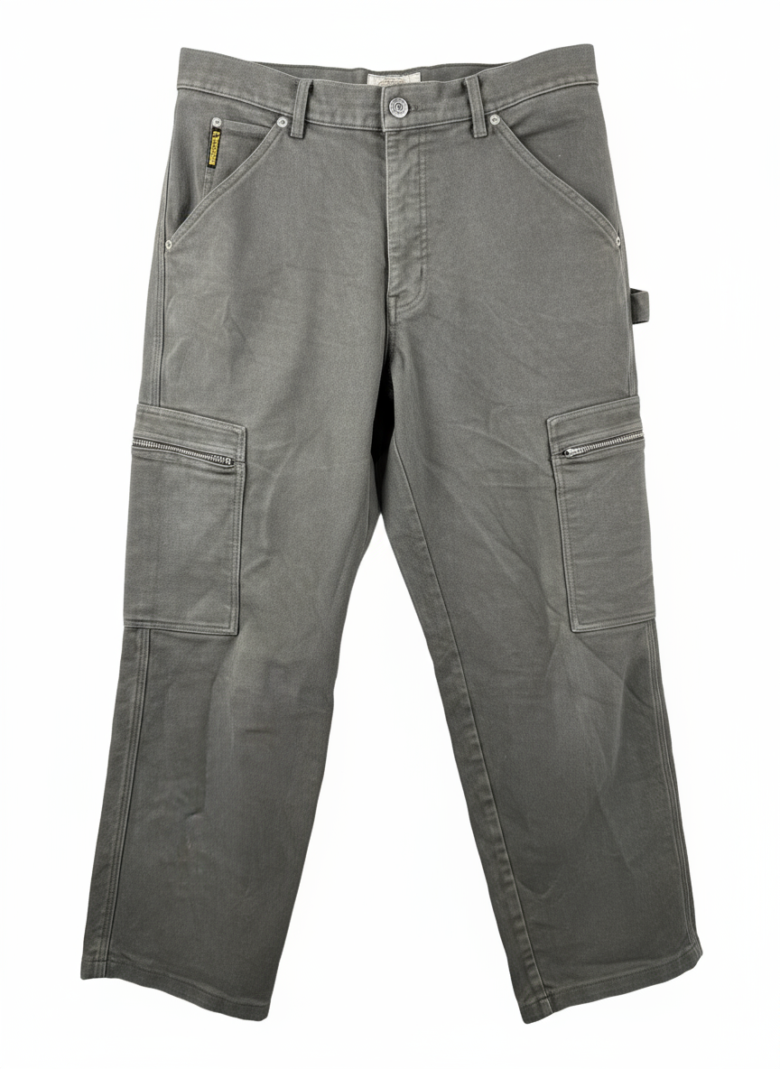 GIORGIO ARMANI - PANTALONE CARGO IN DENIM GRIGIO
