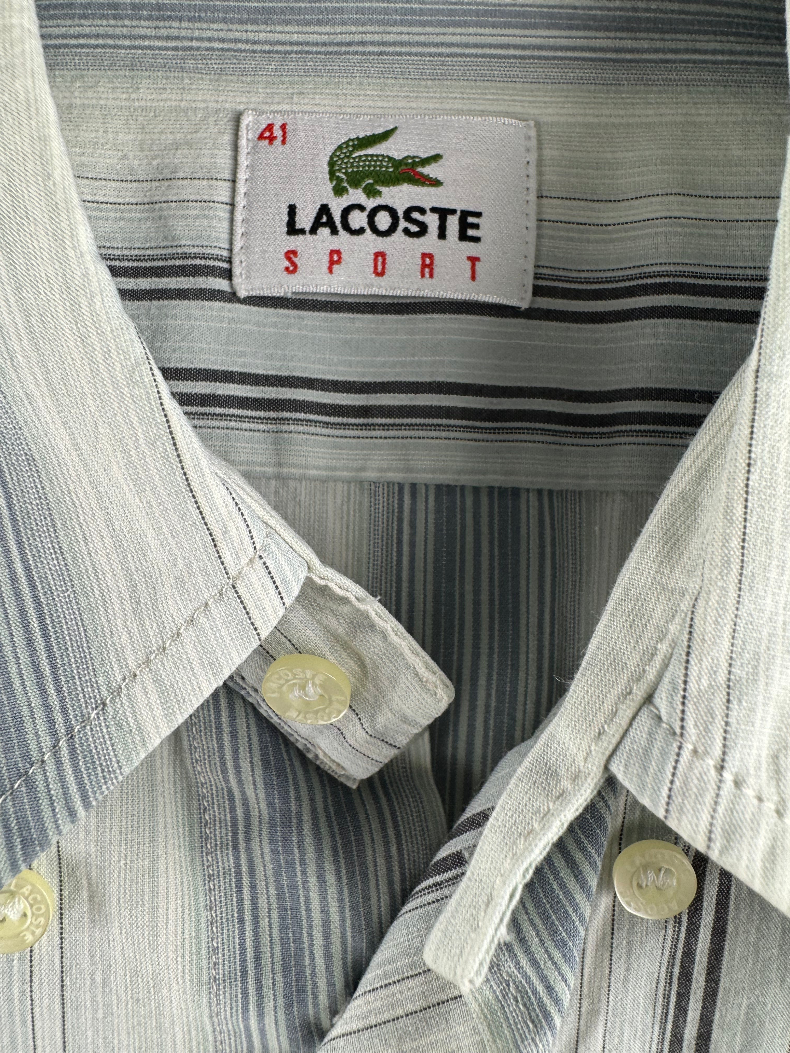 LACOSTE - CAMICIA CLASSICA A RIGHE
