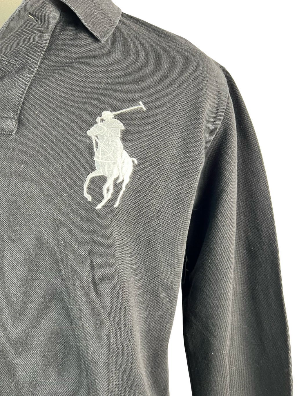 POLO RALPH LAUREN- POLO A MANICHE LUNGHE NERA