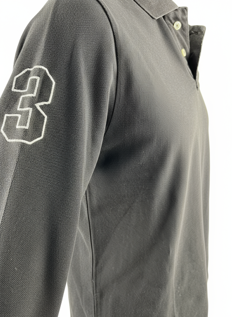 POLO RALPH LAUREN- POLO A MANICHE LUNGHE NERA