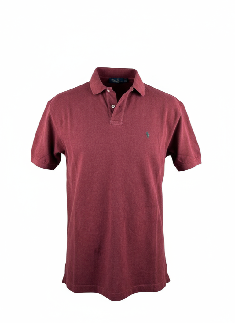 POLO RALPH LAUREN - T-SHIRT POLO IN ROSSO