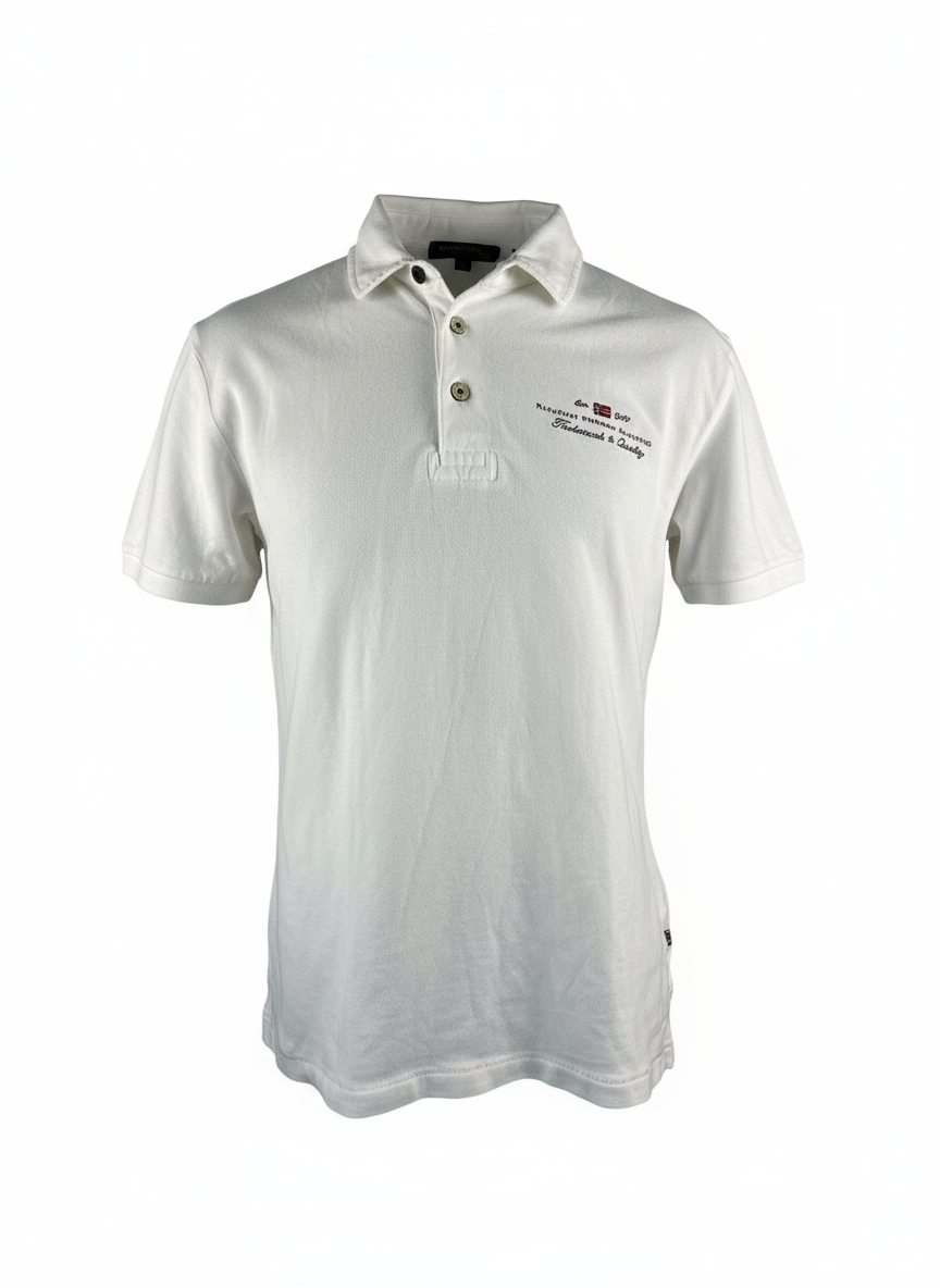 NAPAPIJRI-POLO T-SHIRT BIANCA