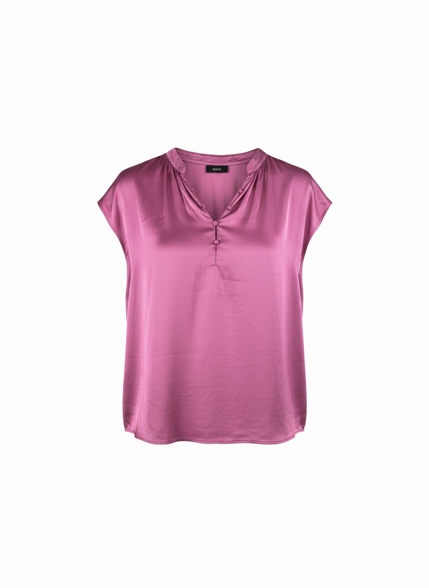 PINKO - CAMICIA IN RASO MEZZA MANICA