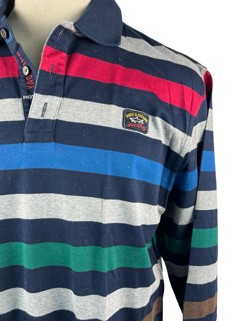 PAUL&SHARK-MAGLIA MANICHE LUNGHE A RIGHE