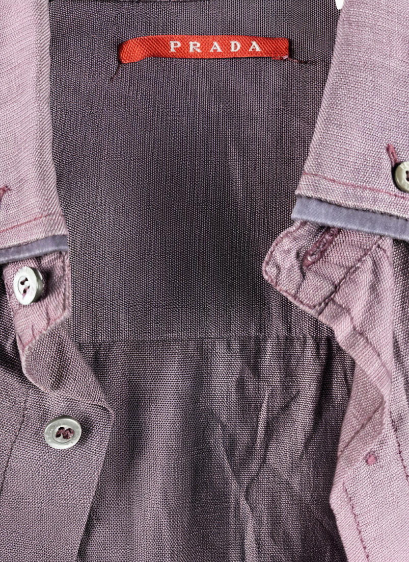 PRADA-CAMICIA CLASSICA PORPORA