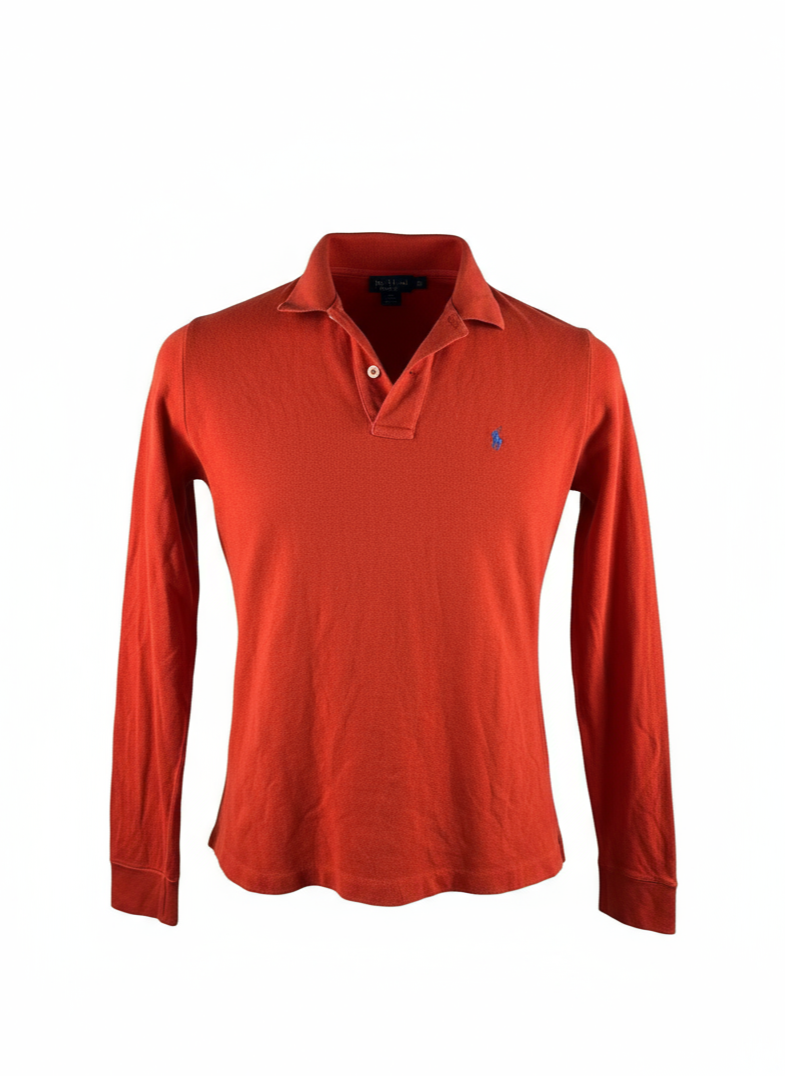 POLO RALPH LAUREN-MAGLIA A MANICHE LUNGHE ROSSA