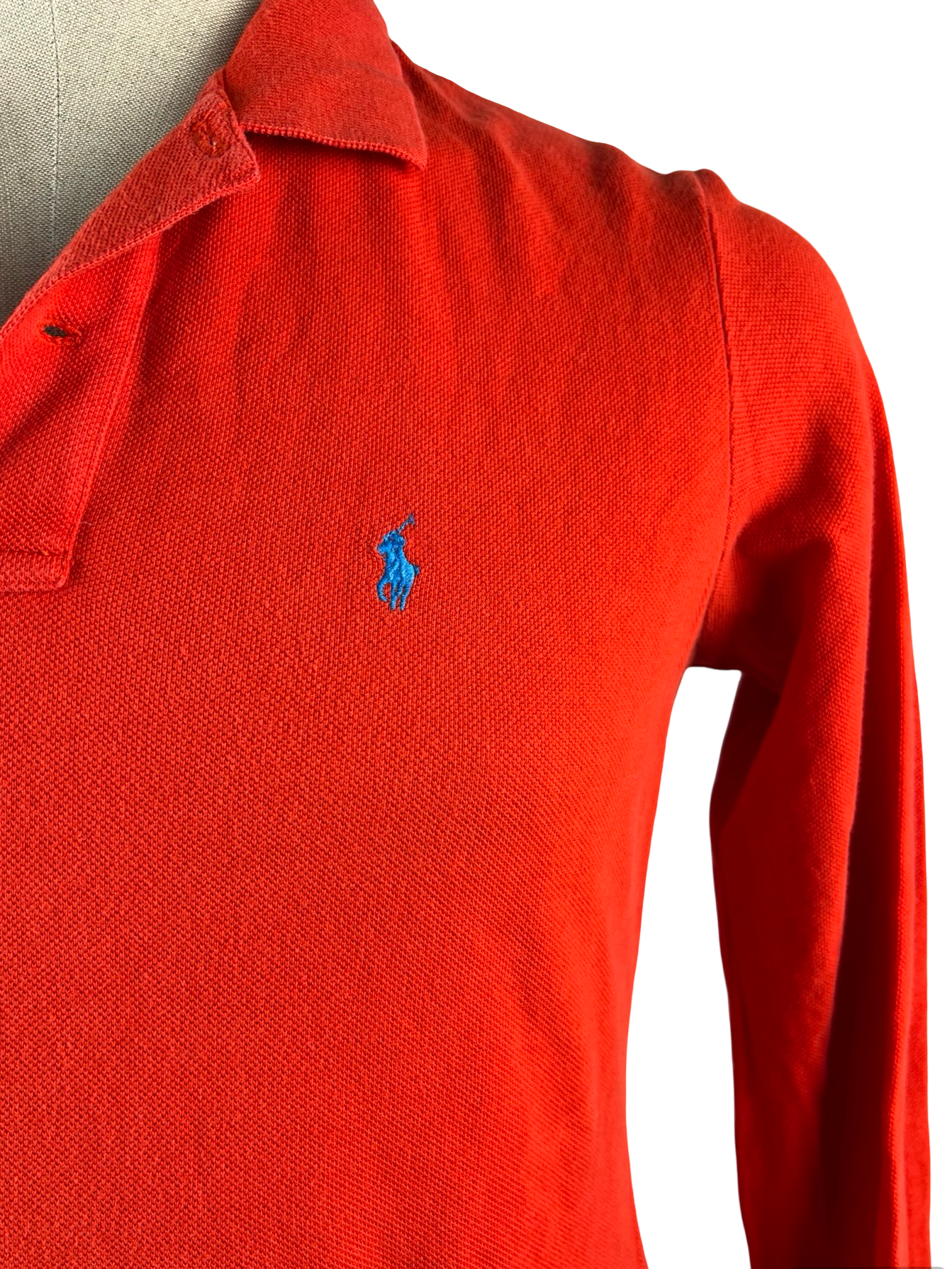 POLO RALPH LAUREN-MAGLIA A MANICHE LUNGHE ROSSA