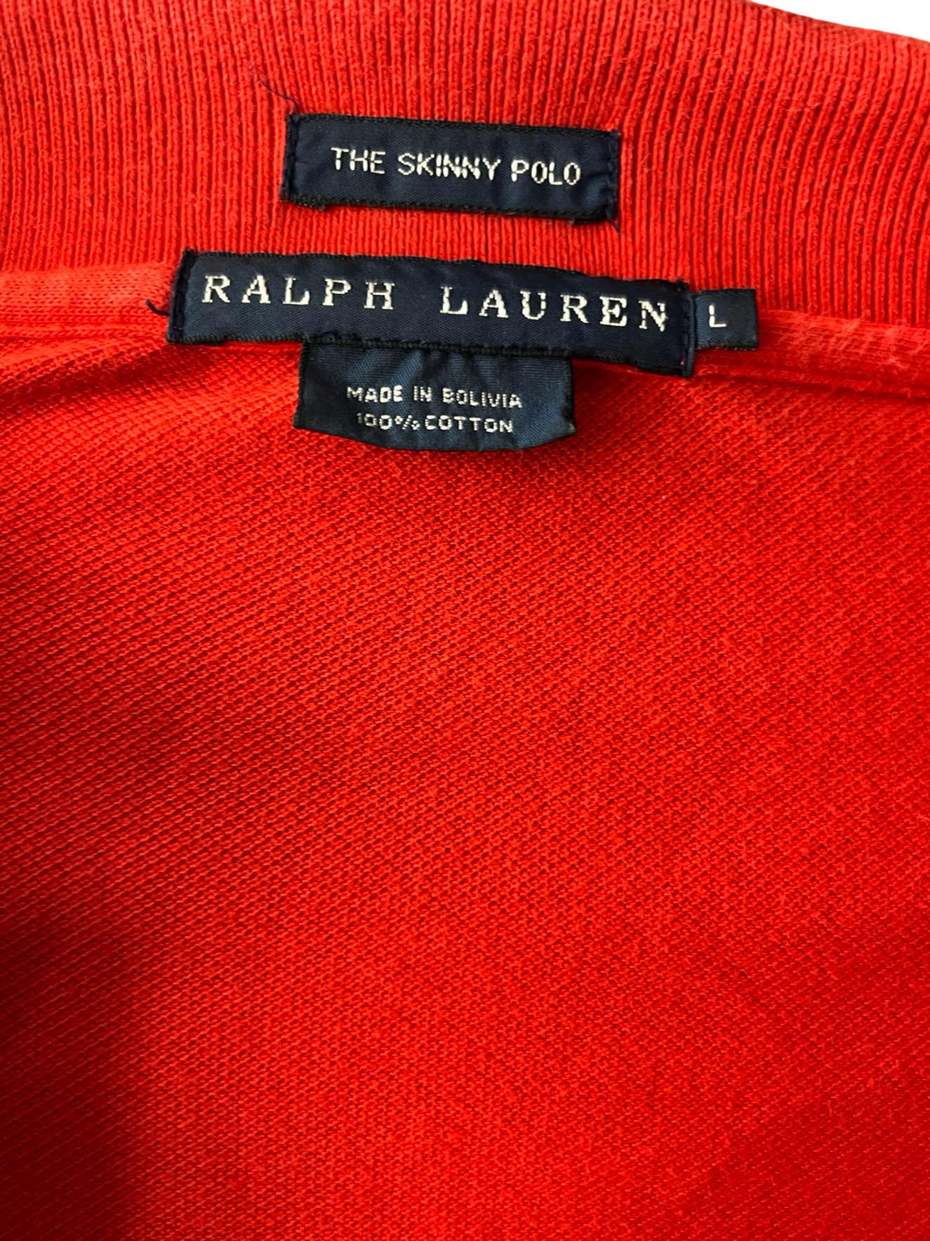 POLO RALPH LAUREN-MAGLIA A MANICHE LUNGHE ROSSA
