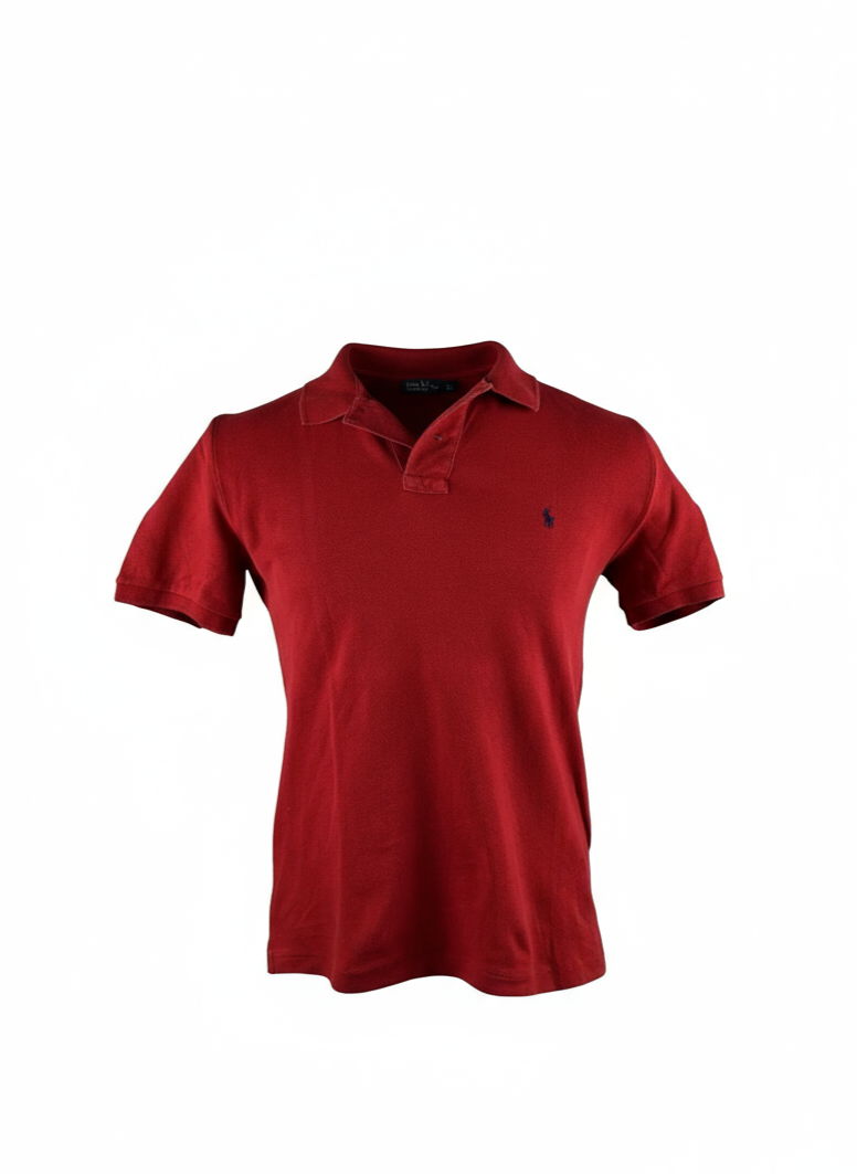 POLO RALPH LAUREN-T-SHIRT POLO IN ROSSO