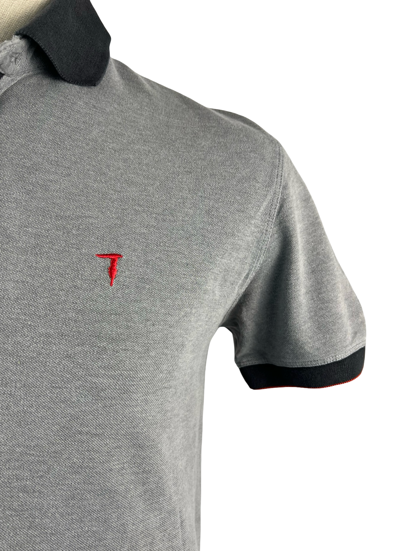 TRUSSARDI-T-SHIRT POLO GRIGIA