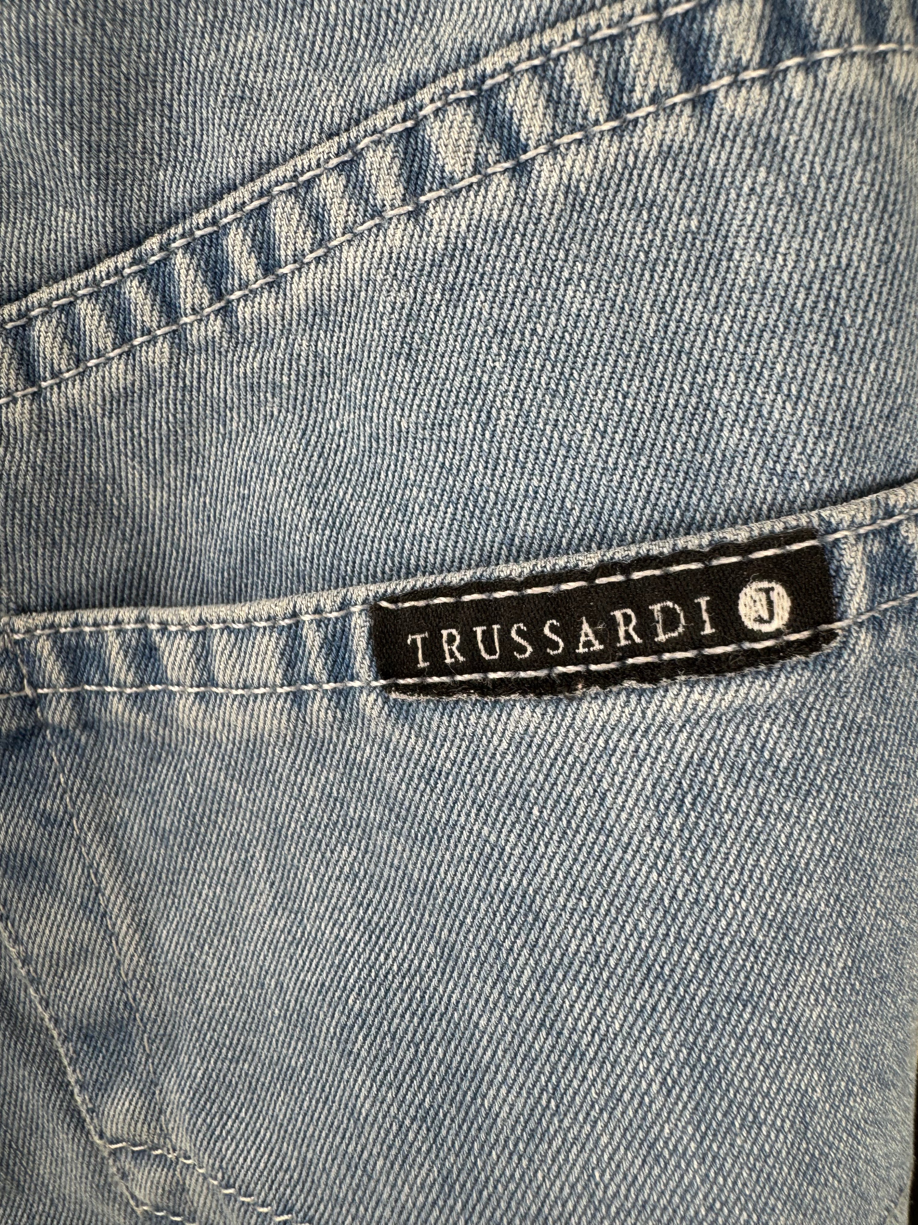 TRUSSARDI - JEANS REGULAR FIT IN DENIM CHIARO