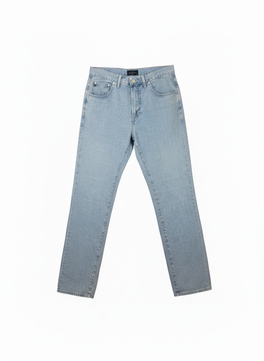 TRUSSARDI - JEANS REGULAR FIT IN DENIM CHIARO