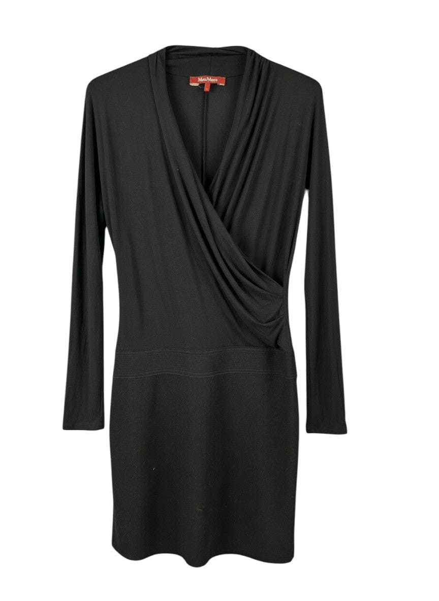 MAXMARA - ABITO NERO DRAPPEGGIATO